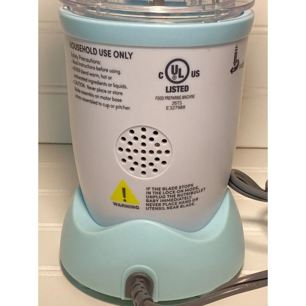 Nutribullet Baby Food Blender Mixer Blue/White NBY50100